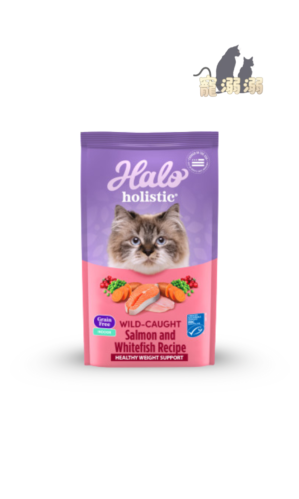 Halo 嘿囉 成貓無穀野生鮭魚燉白魚 3磅